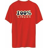 TShirt Mens Red 100 Libyan Countries Large TShirt Mens Red 100 Libyan Countries Large