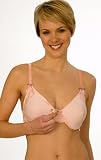 La Leche League Snap Front Cotton & Lace Underwire Nursing Bra #4205