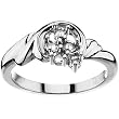 14K White Gold Mother's Ring - 5 Gemstone -- YOU CHOOSE THE COLORS!