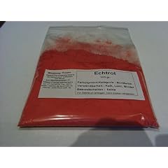 Pigment, Trockenfarbe, Buntfarbe Echtrot 100 g im Beutel