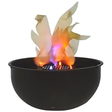 Fortune Products FLM-200 Cauldron Flame Light, 9.75" Bowl Diameter x 4.5" Height