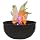 Fortune Products FLM-200 Cauldron Flame Light, 9.75" Bowl Diameter x 4.5" Height