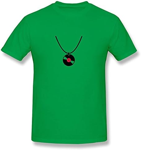 CHUNYAO Necklace Record Tee For Men M KellyGreen