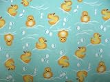 SheetWorld Fitted Sheet (BABYBJÖRN Travel Crib Light) - Ducks Blue Pond - Made In USA