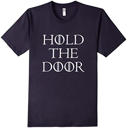 Men's HOLD THE DOOR T-Shirt XL Navy