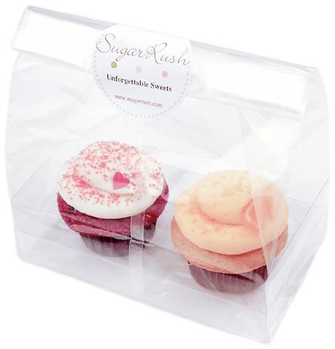 Dress My Cupcake Standard Double Cupcake Favor Bag, Set of 100