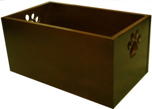 Wood Pet Toy Box (Mahogany)