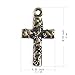 50Pcs Antique Brass Different Design Cross Charms For DIY Jewelry Making