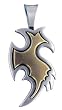 BICO AUSTRALIA JEWELRY (T15) EAGLE - GREAT PERCEPTIVENESS - Comes with a Generic 18 inch (to 20in) Adjustable 4mm Black Rubber Necklace.