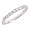 Pave Diamond Wedding Band Ring 10K White Gold 4 (1/5cttw, H Color)