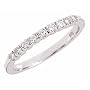 Pave Diamond Wedding Band Ring 10K White Gold (1/5cttw, H Color)
