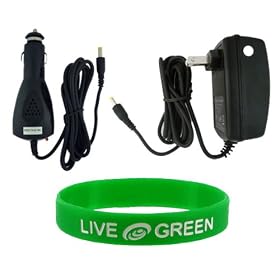 AC Wall-Home Charger Adapter and DC Car Charger Adapter for ASUS Eee PC 900HA 8.9-Inch (Laptop NOT Included)