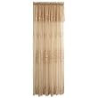 Renaissance Ava Embroidered Sheer with 55-Inch by 84-Inch Attached Valance, Gold