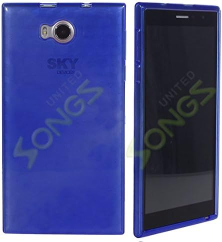 SKY Devices 7.0Q Ultra-thin Light TPU Rubber Gel Case Soft Cover (Blue)