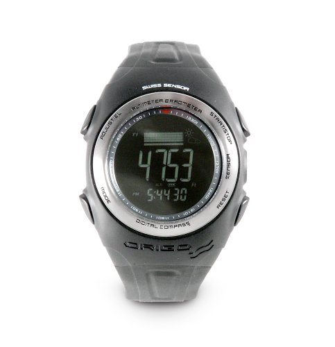 Origo Reverse Display Multi Sensor Barometer, Altimeter and Compass (Black Stainless... by Origo