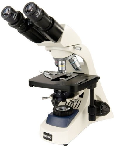 UNICO Trinocular WF10X 10X, 40XR, 100XR Infinity Phase Plan Mech. Phase Cond. 6v20w Halogen IP755T