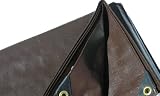 12 Ft. X 16 Ft. Super Heavy Duty 8 Oz. Brown Tarp - 16 Mil Thick
