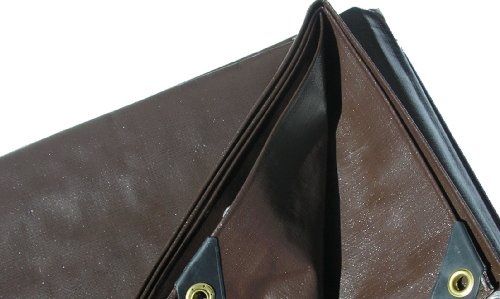 15 Ft. X 40 Ft. Super Heavy Duty 8 Oz. Brown Tarps - 16 Mil Thick On Sale