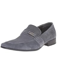 Shoes: Calvin Klein Mens Bartley Suede Slip-On Loafer, Grey, 9.5 M US - Calvin Klein Footwear Mens