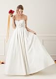 David's Bridal Strapless Shantung Taffeta Sweetheart Ball Gown Style T3039