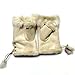 Cocobla Women's Rabbit Fur Hands Wrist Fingerless Gloves