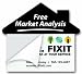 MagnaCard Free Market Analysis Advertising Magnets, Pack of 50, Black/White (AM55)