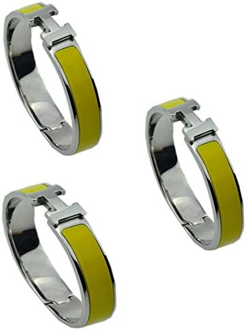 Gotomore 2015 Summer Popular Stylish Stainless Steel Anti-allergic H-shaped Buckle Bracelet Bangle - Silver + Green