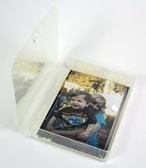 Clear Poly Photo Box with Snap Button Lock, Storage for 72 4