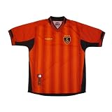 Boys Umbro 03-04 Galatasaray SK football jersey shirt. Very high quality polyester soccer jersey with catchy color combination and embroidered designs on the front of the top. Great sports fan gear for the Turkish team's supporter. (Size:10 - 46527-46535)
