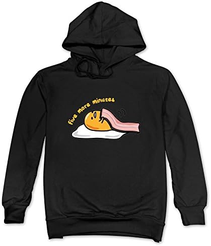 CAILING Men's Gudetama Custom Hoodie Black S