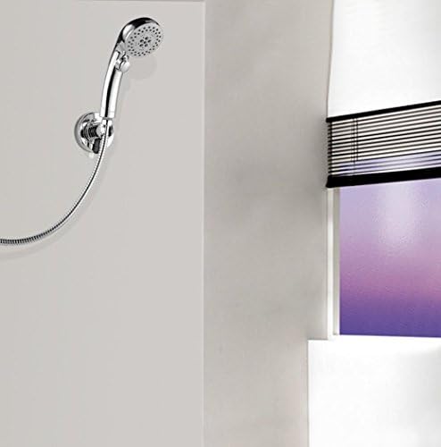 SharkSPA Chrome Shower Head Holder - Extremely Strong Lock Suction - Fully Adjustable &amp; No Tools Required - Set Up In Seconds In Flat Smooth Surfaces Like Tiles, Mirrors, Glass - Durable ABS Material - Universal &amp; Compatible To Most Bathroom Accessories