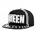 LOCOMO Men Women Black Hedgehog Spike Acrylic Queen Baseball Cap Snapback FFH065