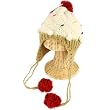 Winter Cupcake Pompom Ski Toddler Kids Girl 1-5 Age Knit Trapper Beanie Hat Ivory