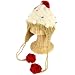 Winter Cupcake Pompom Ski Toddler Kids Girl 1-5 Age Knit Trapper Beanie Hat Ivory