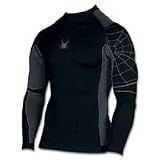 Spyder Langarmshirt Männer, schwarz/grau