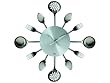 PT Wall Clock Silverware Steel Utensils, Small
