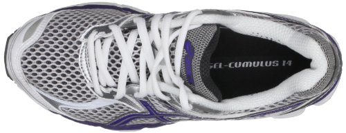 Asics Gel Cumulus 14 Womens Lightning/Purple/Silver Trainer T296N 9336 6 UK