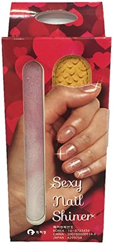 Sexy Nail Shiner Nail Manicure &amp; Pedicure tool, Nail File and Buffer, Smooth and Buff Instantly, Pink Made in Korea