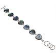 Abalone Heart Toggle Fashion Bracelet