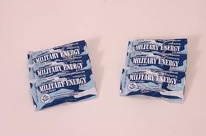 MILITARY ENERGY GUM (MEG) - Military Spec Formula - Used in Military Rations - ARCTIC MINT - 6 PACK - 2 FREE PACKS! 1 Spearmint + 1 Cinnamon - (5pcs/pk) 100mg caffeine/pc