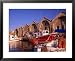 16th Century Arsenali (Docks) with Fishing Boats Moored in Inner Harbour, Hania, Crete, Greece Framed Art Poster Print by Diana Mayfield, 31x25