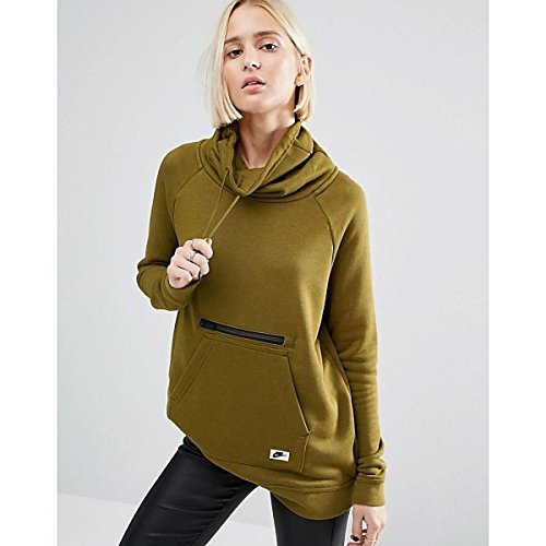 ナイキ アウター パーカ＆スウェット Nike Longline Pullover Hoodie Flakblacko [並行輸入品]