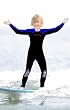 Childs (Size 4XS Approx age 3yrs) Blue/Black 3mm Neoprene Wetsuit, Full length. Wind Proof Front Panel