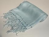 Pashmina Scarf Shawl Wrap Throw Ice Blue