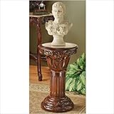 IMAGE OF Imperia Inlaid Marble Column Size: Large