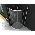 Echtglas Dusche / Duschkabine / Viertelkreis / Duschabtrennung 80x80 / Sonderangebot -10% anstatt 448 EURO jetzt nur 399 EURO