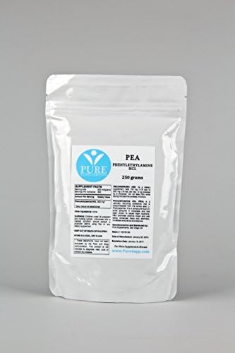 Pure Supplements Phenylethylamine HCL (PEA) Powder (250 Grams)