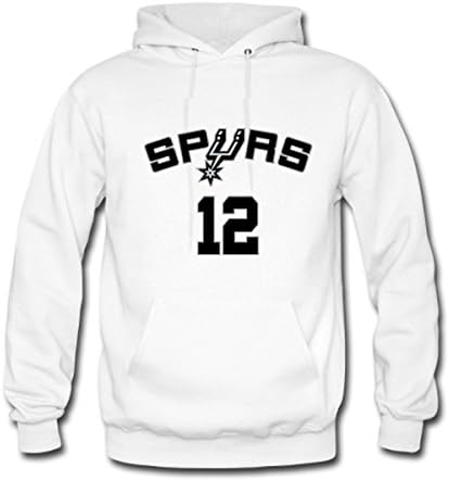 Custom San Antonio Spurs LaMarcus Aldridge #12 For Men Classic Sweatshirt Hoodies White XL