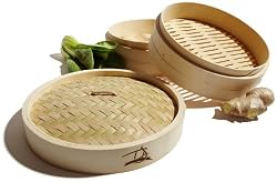 Tom Douglas by Pinzon 10-Inch Bamboo Steamer Basket
