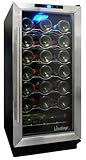 Vinotemp 32-Bottle Wine Cooler, Stainless/Black